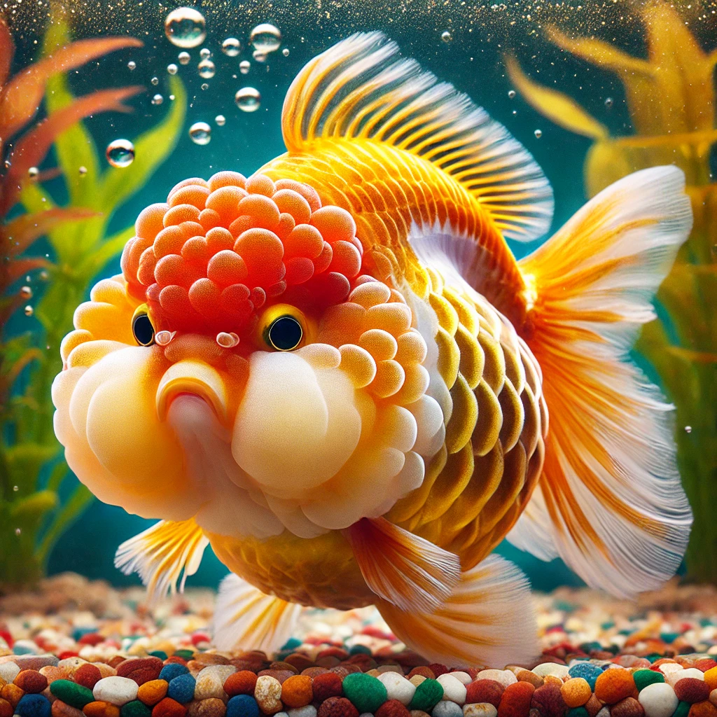 Carassius auratus lion Лавов главу