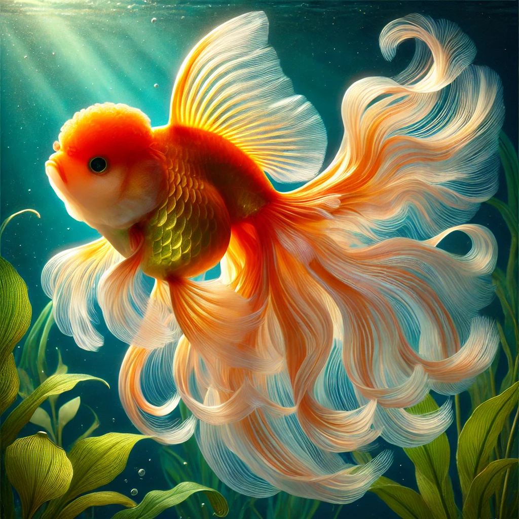 Carassius auratus voile Коњски реп