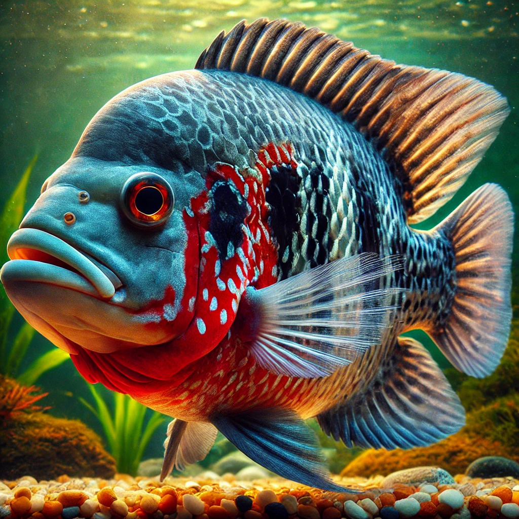 Cichlasoma meeki Грло