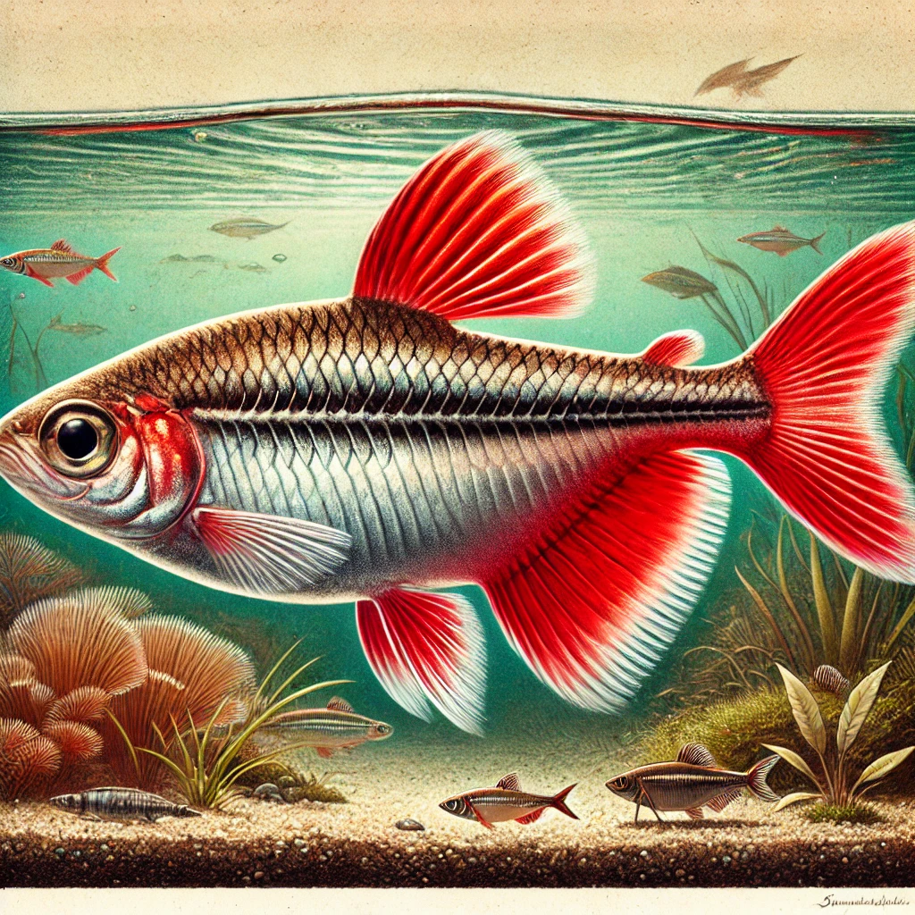 Hyphessobrycon flammeus Роо Тетра из Рио-а
