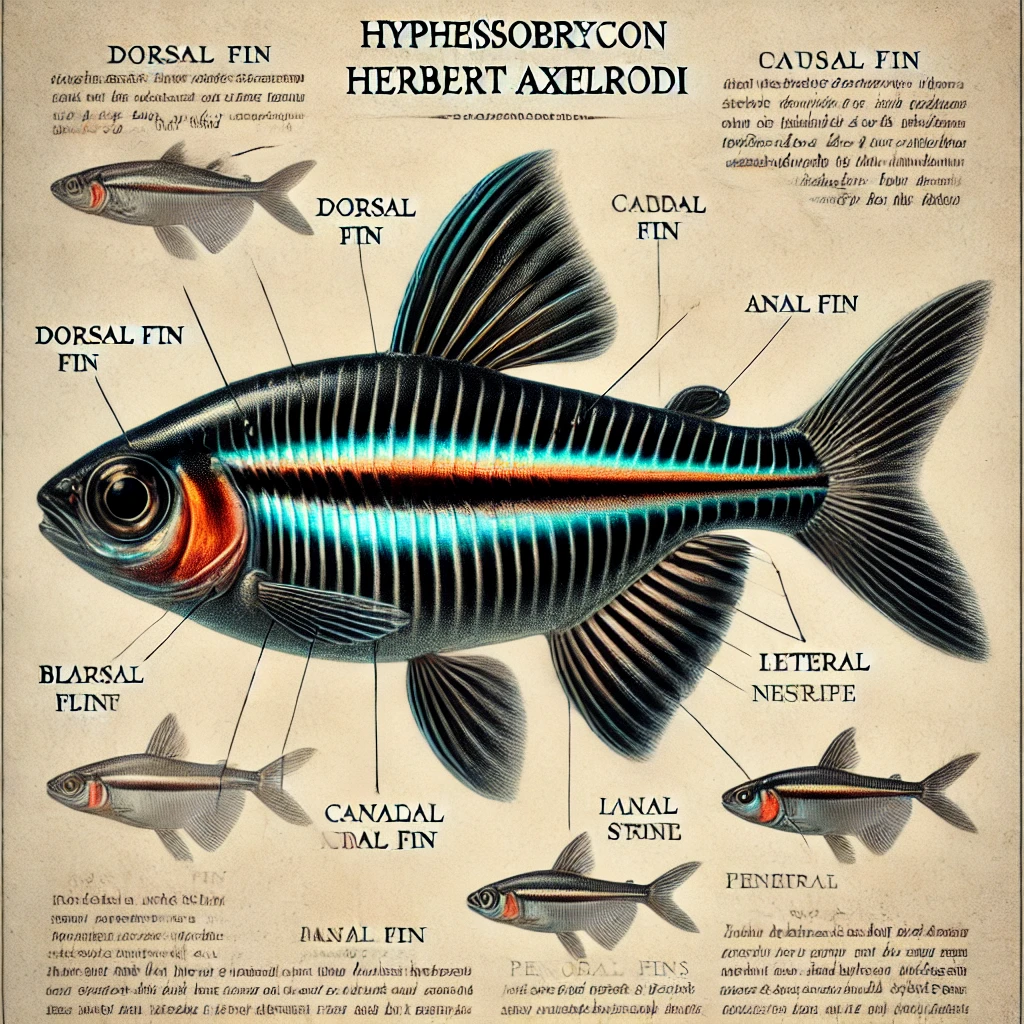 Hyphessobrycon herbertaxelrodi Црни неон