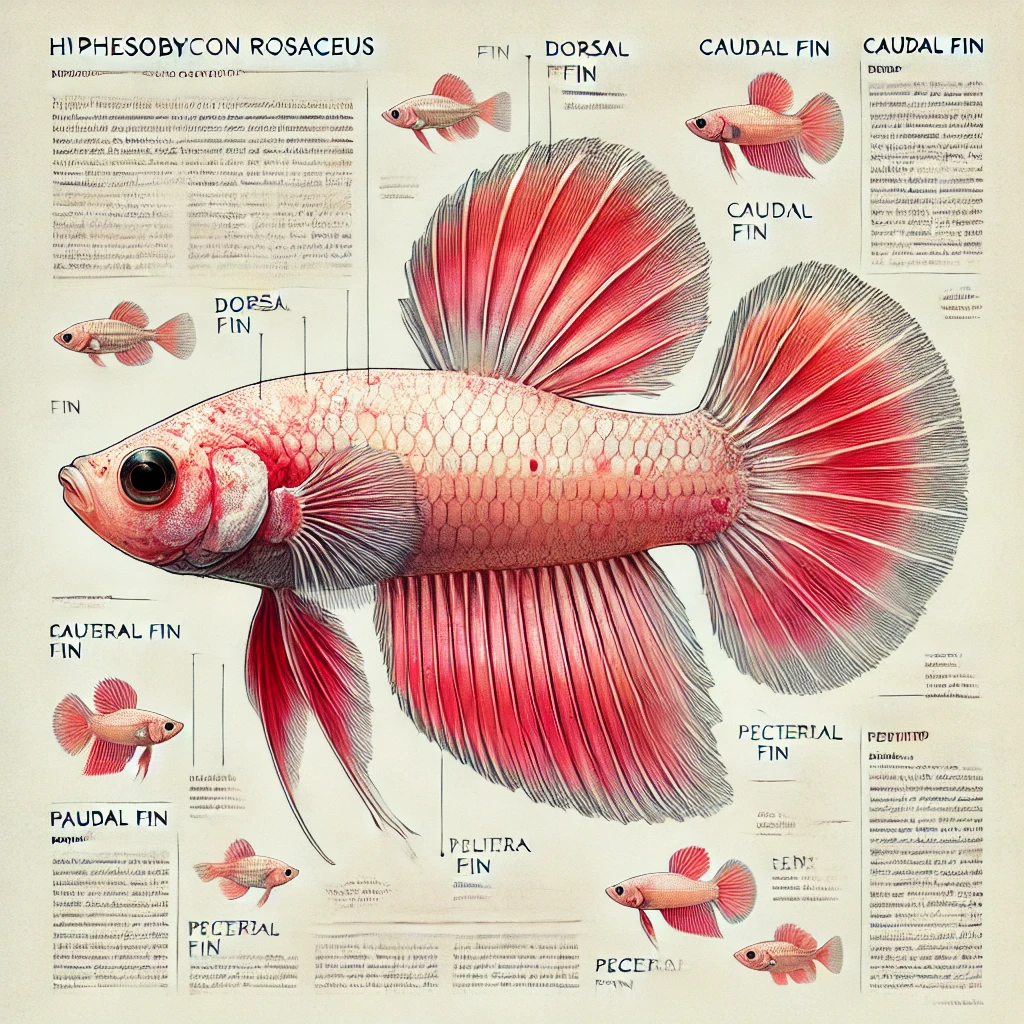 Hyphessobrycon rosaceus Ружичаста тетра