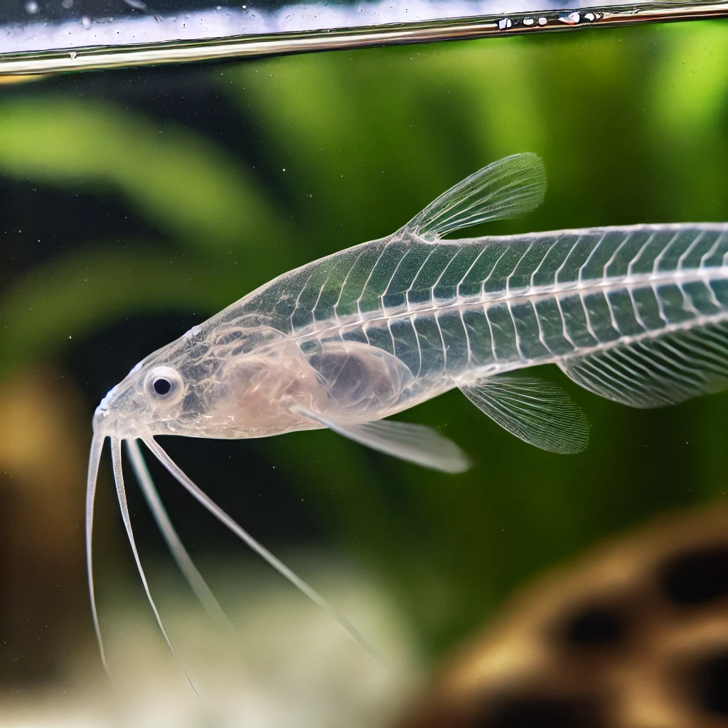 Kryptopterus bicirrhis Стаклено сом