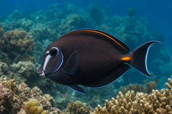 Acanthurus nigricans Хирург белог носа