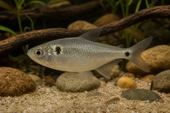Astyanax bimaculatus Цхарацин Диамонд