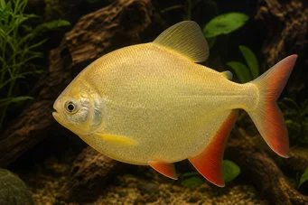 Myleus rubripinnis luna xanthique Милеус Рубининнис Луна Ксантхикуе