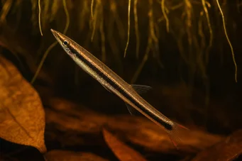 Nannostomus eques (Цевасти уста - то -моутх оловка)