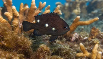 Stegastes planifrons Лади наранџаста