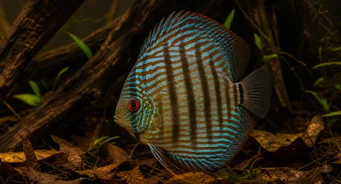 Symphysodon aequifasciatus (Смеђати се)