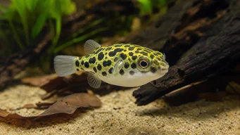 Tetraodon schoutedeni Конго Тетраодон, Леопард Тетраодон