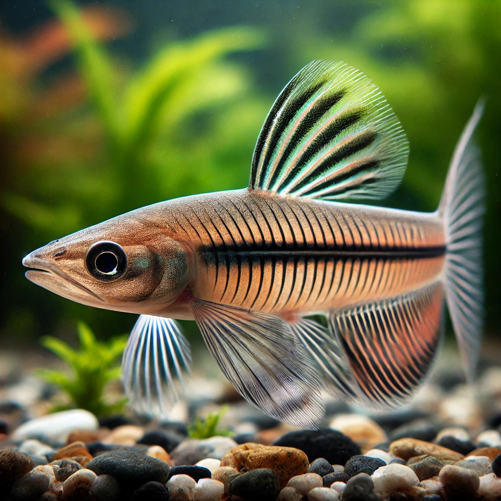 Nannostomus unifasciatus... Оловка у трац...
